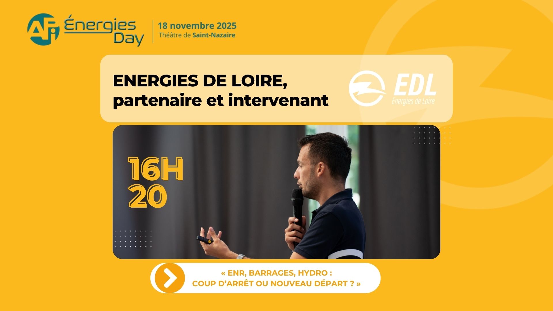 Lire la suite à propos de l’article Retrouvez-nous aux Energies Day