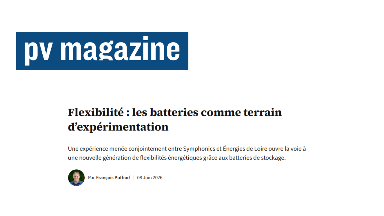 PV Magazine : Flexibilité, batteries comme terrain d'expérimentation