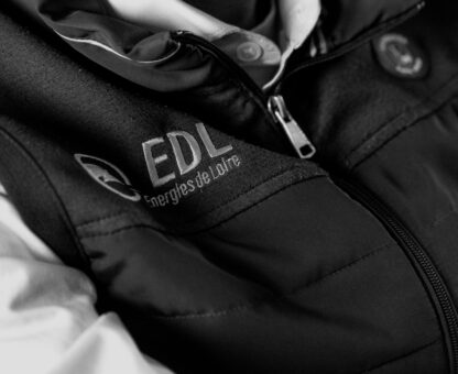 Veste noire avec logo EDL Energies de Loire
