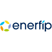 Logo Enerfip : un cercle de formes colorées et le nom de l'entreprise