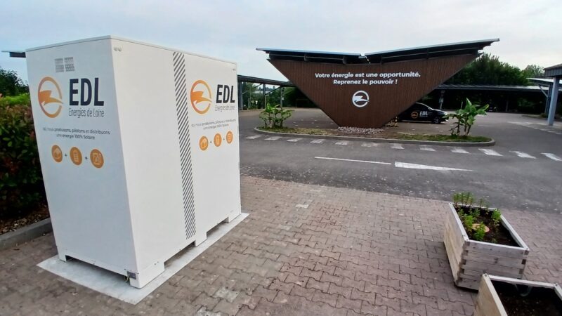 Borne de recharge solaire EDL avec stockage d'énergie, borne photovoltaïque