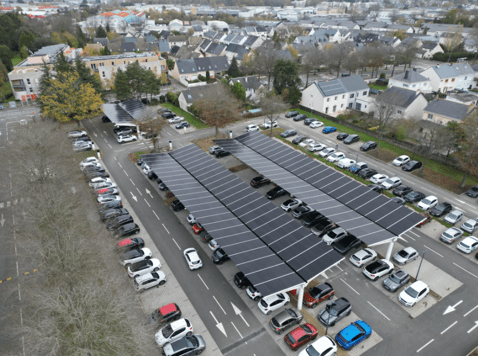 Ombrière solaire Crédit Agricole Atlantique Vendée