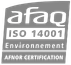 Logo AFNOR Certification ISO 14001 Environnement Energie de Loire