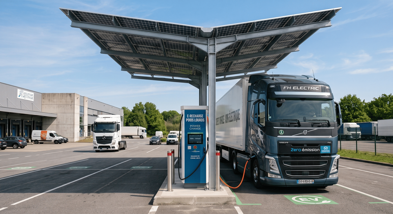 MobiliSun Truck : recharge poids lourds électriques