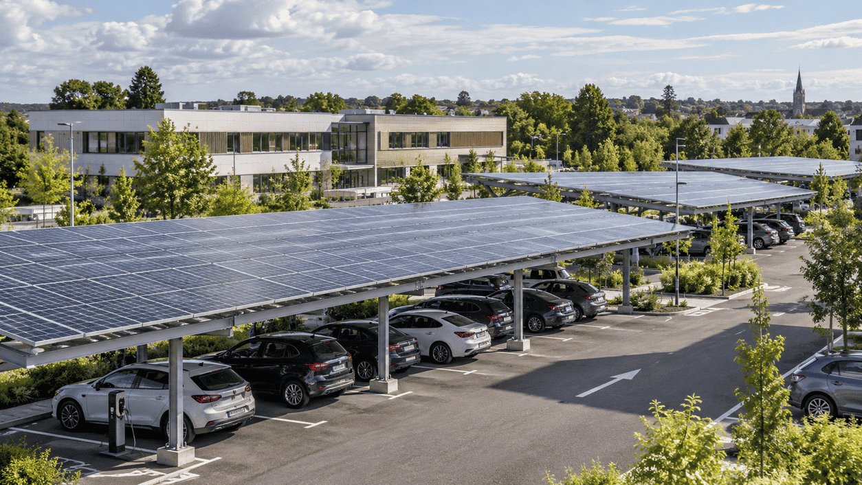 Ombrière de parking : quelles obligations pour entreprises et collectivités en 2027 ?